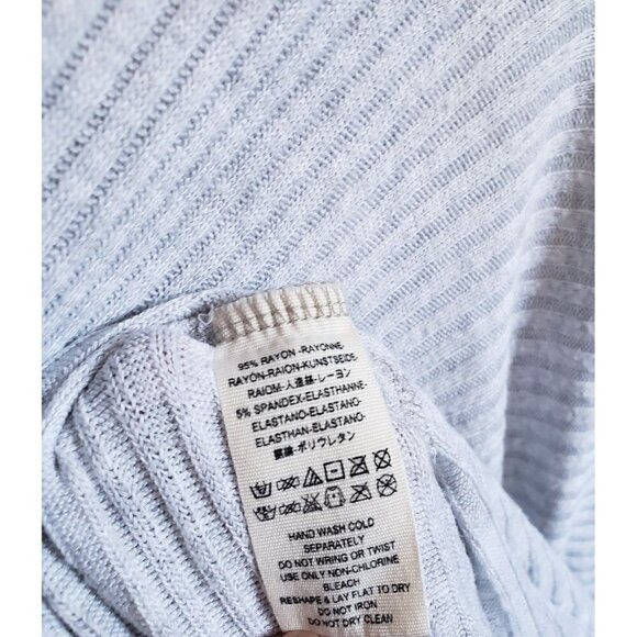 Free People Lover Rib Thermal Tunic Top Oversized Slouchy Grey Size Womens Large - Picture 8 of 9